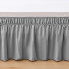 1-Piece Ruffle Bed Skirt - Around Style Elastic Bed Wrap - 16 inch Drop