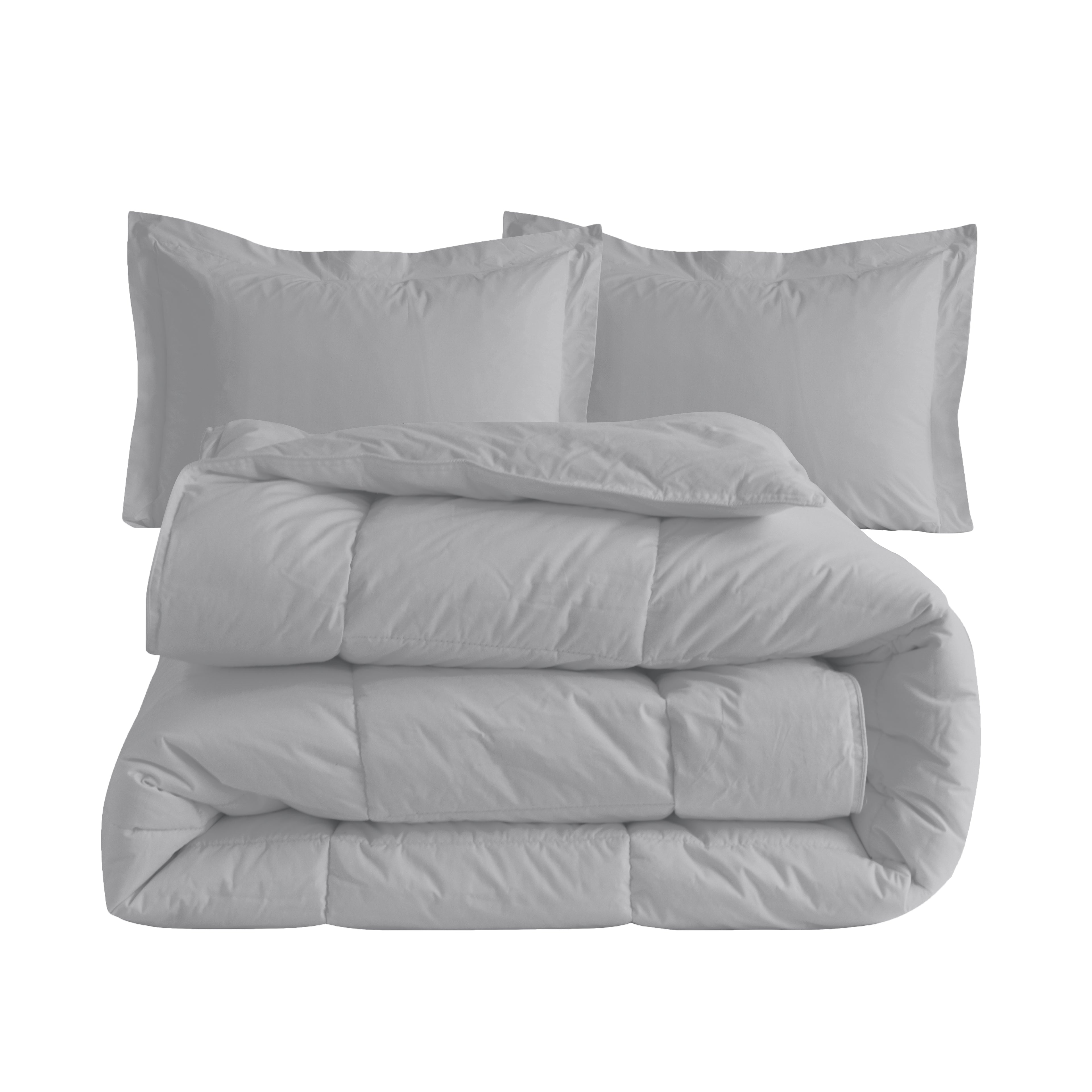 3 Piece Cotton Comforter - Down Alternative Hotel Premium Quality