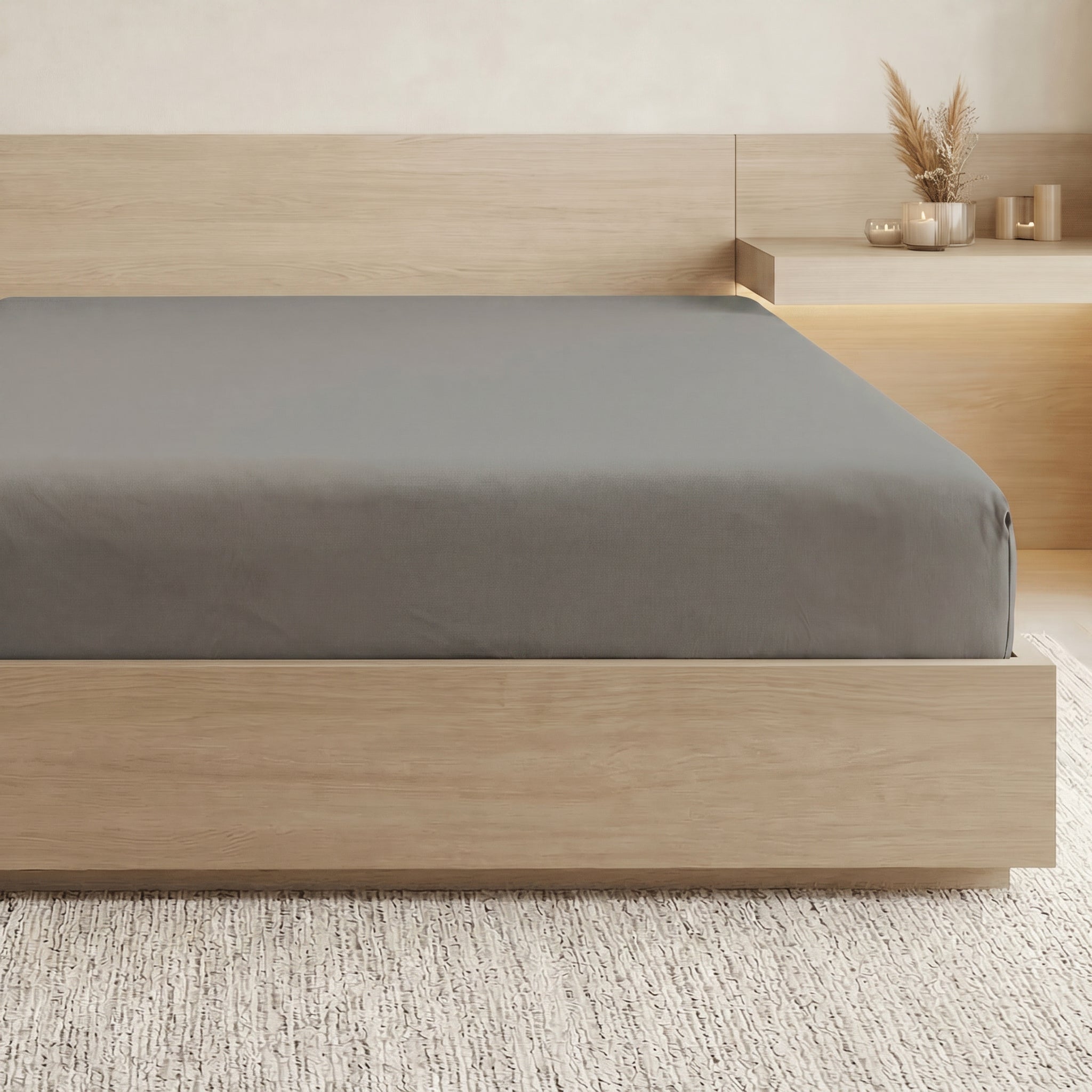 Essential 1 Piece Solid Fitted Sheet - All Around Elastic