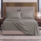 Extra deep 18-24 Inch Pocket 3 Line Embroidery, 6-Piece Sheet Set, Moody Shades