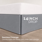 8-Piece Pintuck Pinch Pleated Comforter Set - Includes 4-Piece Sheet Set with Double Sided Storage Pockets