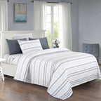 6-Piece Floral and Stripe Pattern Sheet Set - Soft as a Hotel Premium Quality Bedding