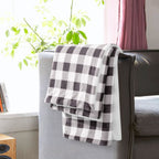 Buffalo Plaid Flannel Fleece Sherpa Throw Blanket