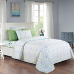 6-Piece Floral and Stripe Pattern Sheet Set - Soft as a Hotel Premium Quality Bedding