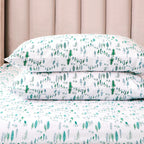 4-Piece Holiday Cotton Flannel Sheet Set - 100% Turkish Cotton