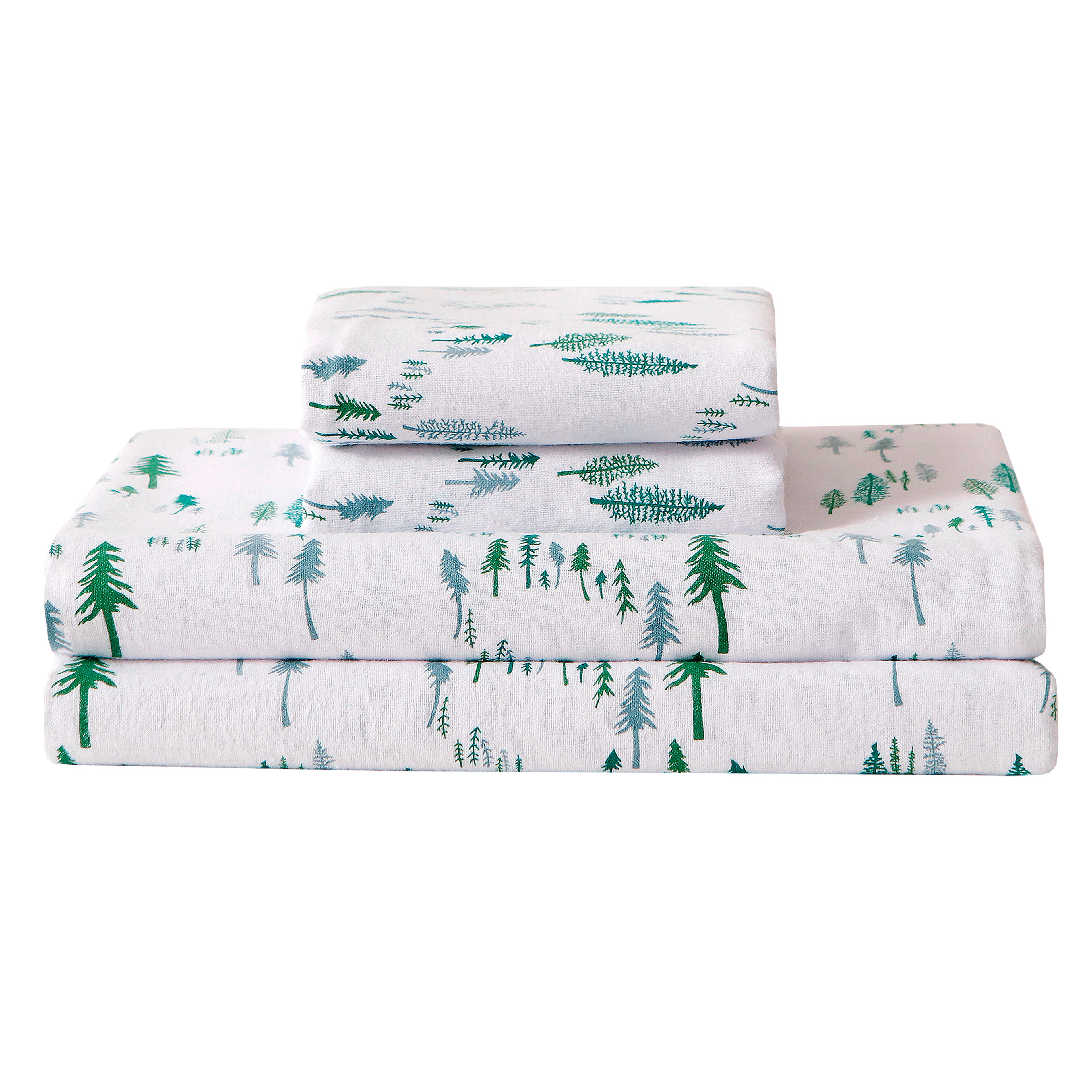 4-Piece Holiday Cotton Flannel Sheet Set - 100% Turkish Cotton