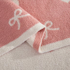 50" x 70"  Ultra Soft Checkered Knitted Throw Blanket