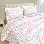 4-Piece Holiday Cotton Flannel Sheet Set - 100% Turkish Cotton