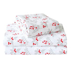 4-Piece Holiday Cotton Flannel Sheet Set - 100% Turkish Cotton