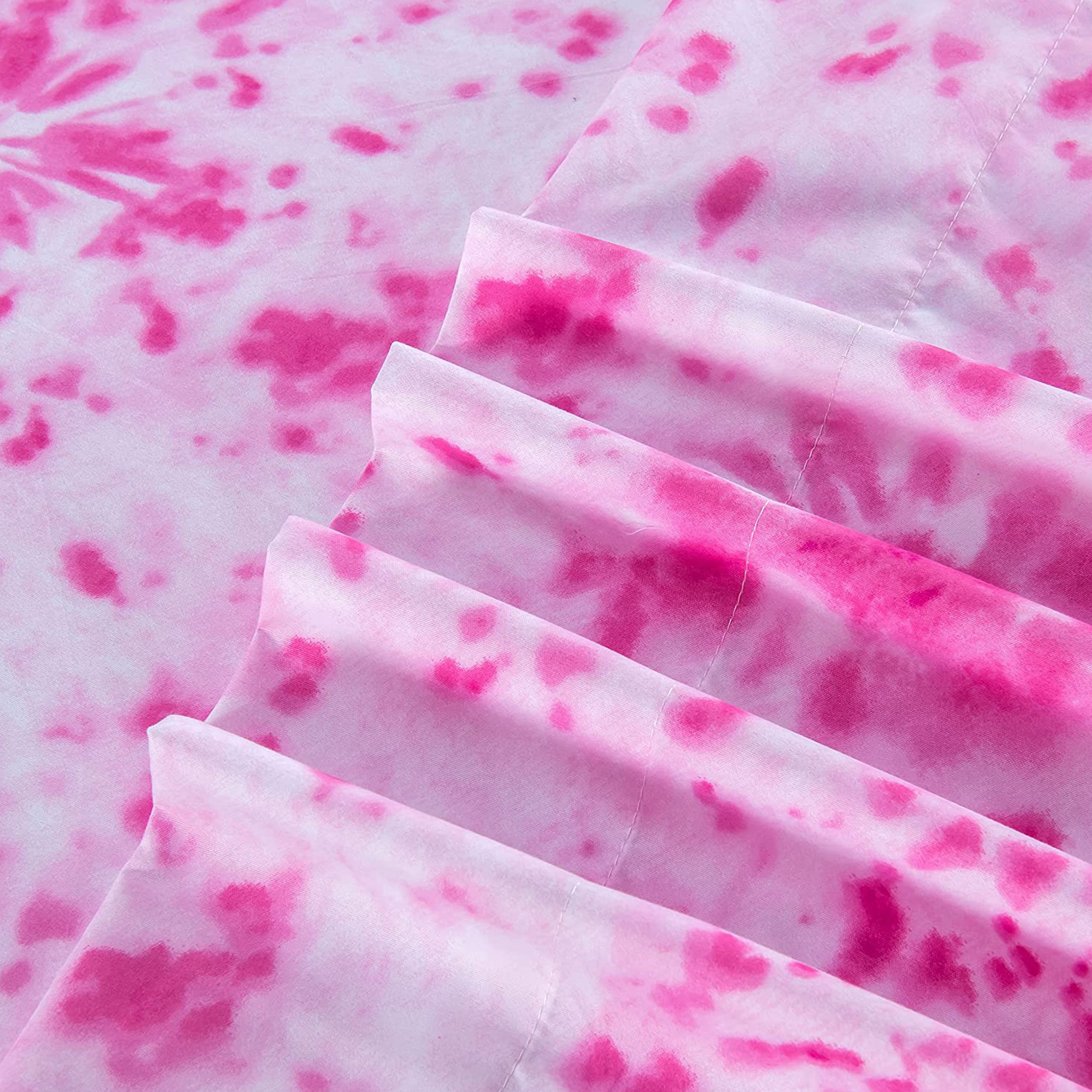 6-Piece Colorful Tie Dye Pattern Sheet Set - Soft as a Hotel Premium Quality Bedding