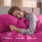 Extra deep Pocket 3 Line Embroidery, 6-Piece Sheet Set