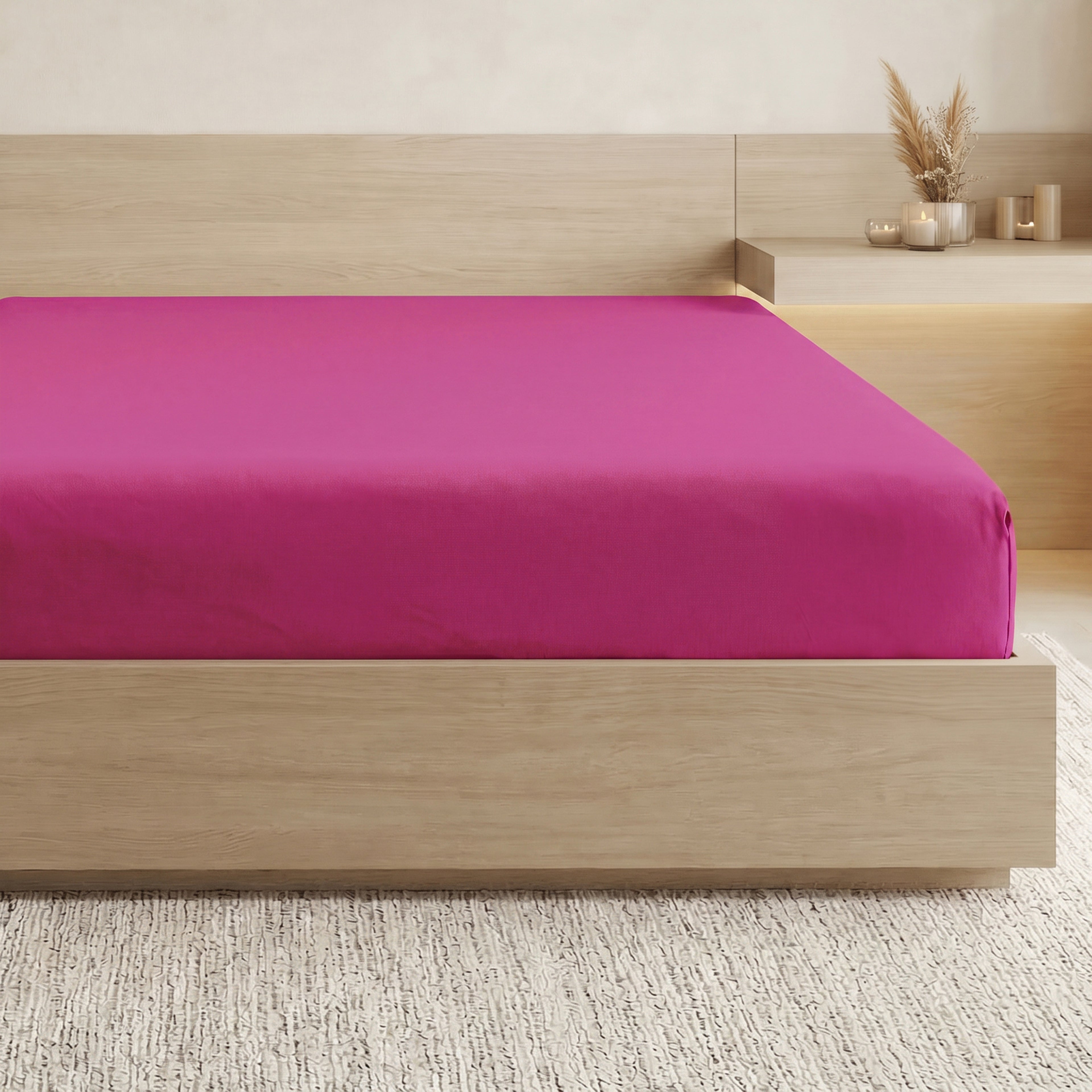 Essential 1 Piece Solid Fitted Sheet - All Around Elastic