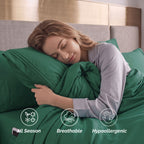 Extra deep 18-24 Inch Pocket 3 Line Embroidery, 6-Piece Sheet Set, Moody Shades