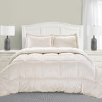 3-Piece Micro-Suede Reversible Sherpa - Solid Color Design Comforter Set