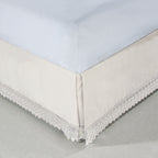1-Piece Lace Fringe Bed Skirt - 15 inch Drop - Elevate your Bed
