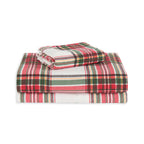 Flannel Plaid - 100% Turkish Cotton Flannel, 4-Piece Flannel Sheet Set