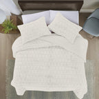 Fluffy 3-Piece Faux Rabbit Fur Comforter Set