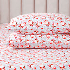 4-Piece Holiday Cotton Flannel Sheet Set - 100% Turkish Cotton