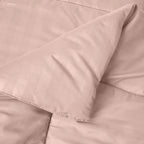 8-Piece Dobby Stripe Comforter Set - Includes 4-Piece Sheet Set with Double Sided Storage Pockets
