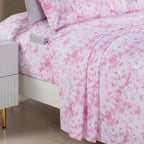 6-Piece Colorful Tie Dye Pattern Sheet Set - Soft as a Hotel Premium Quality Bedding