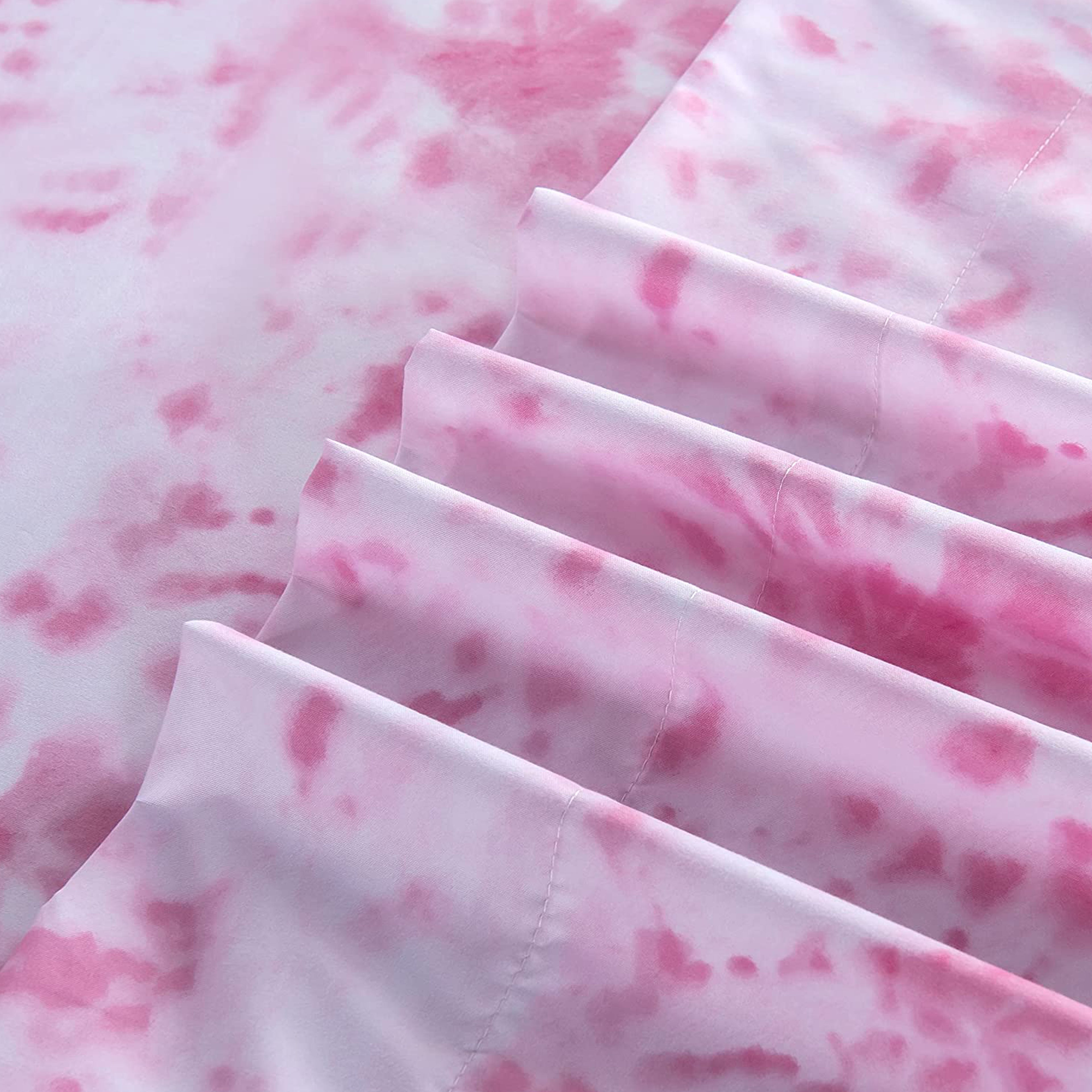 6-Piece Colorful Tie Dye Pattern Sheet Set - Soft as a Hotel Premium Quality Bedding