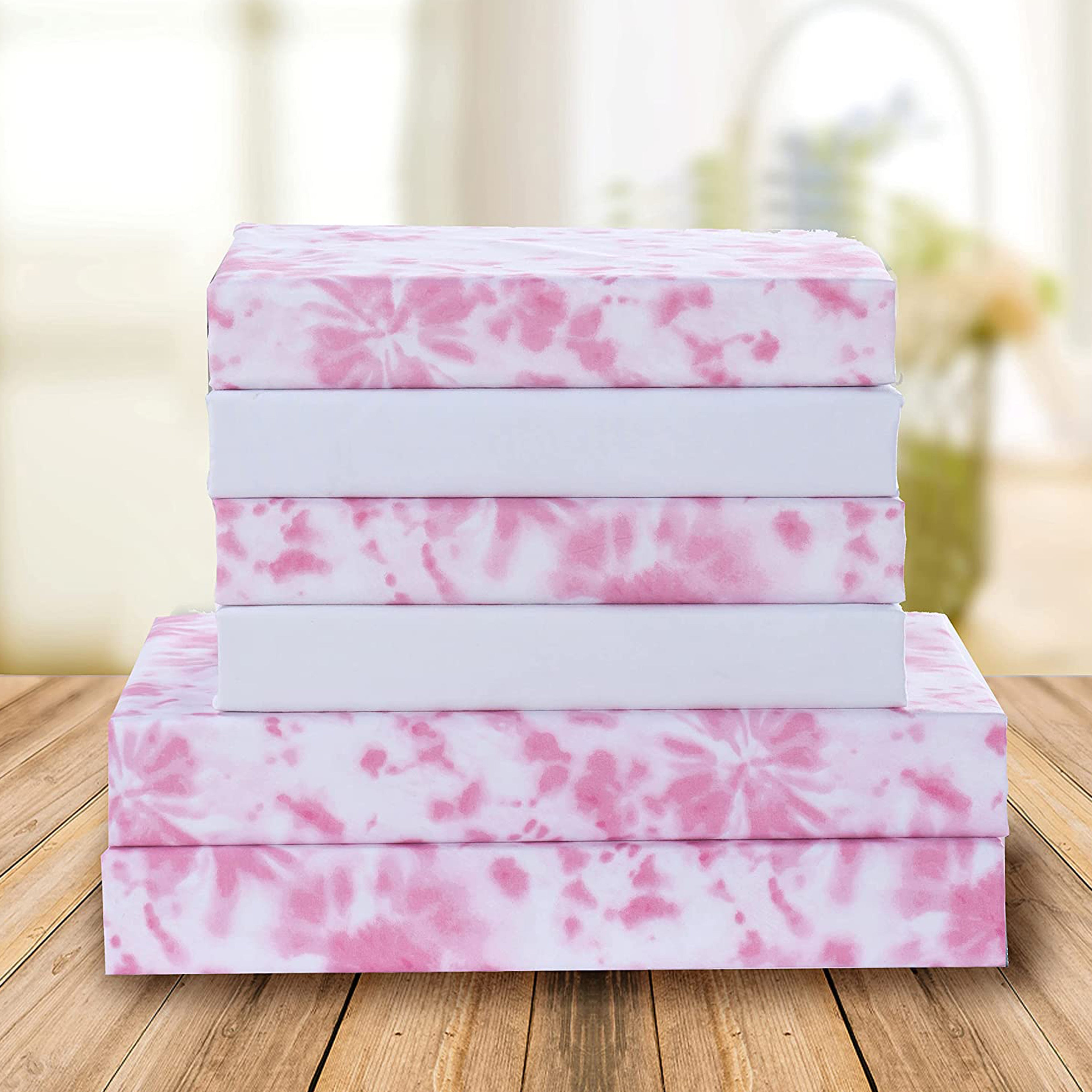 6-Piece Colorful Tie Dye Pattern Sheet Set - Soft as a Hotel Premium Quality Bedding
