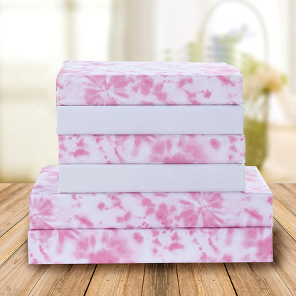 Elegant Comfort 6-Piece Colorful Tie Dye Pattern Sheet Set - Soft as a Hotel Premium Quality Bedding