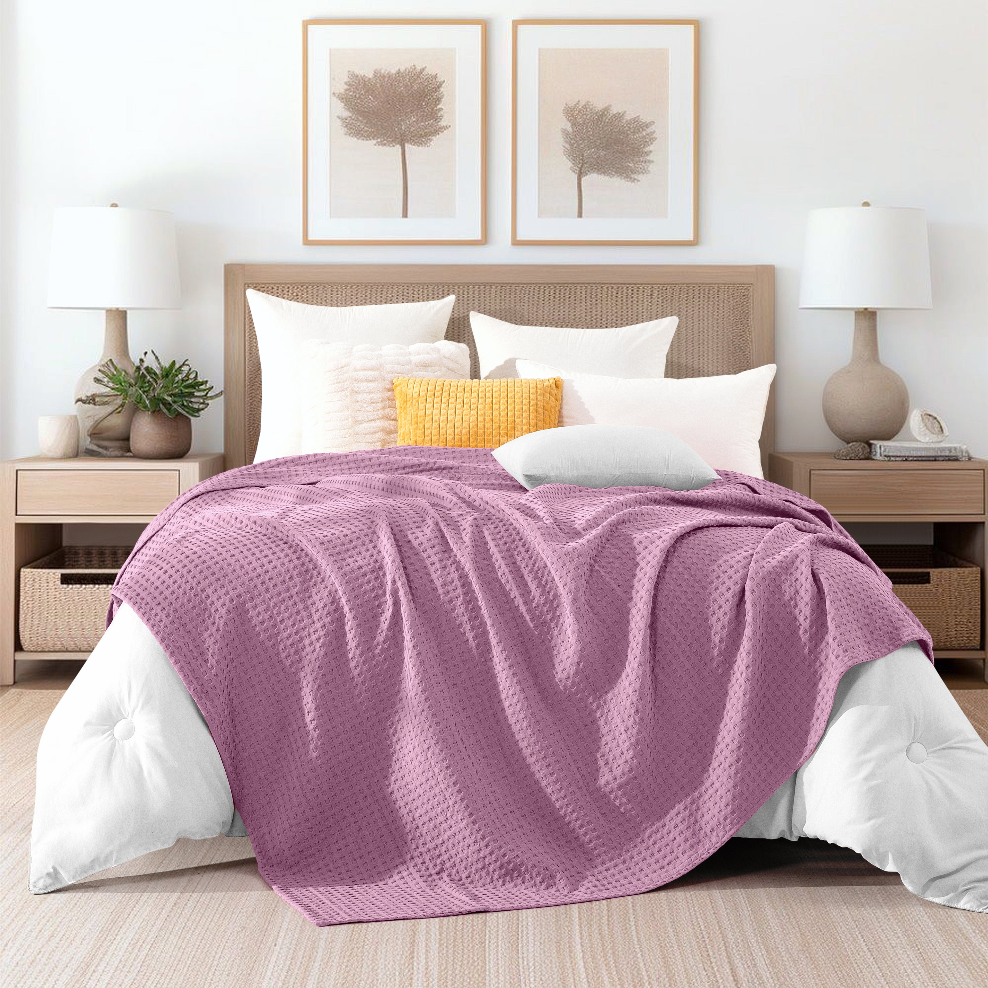 Cotton Waffle Blanket