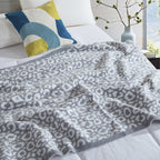 50" x 70"  Ultra Soft Checkered Knitted Throw Blanket