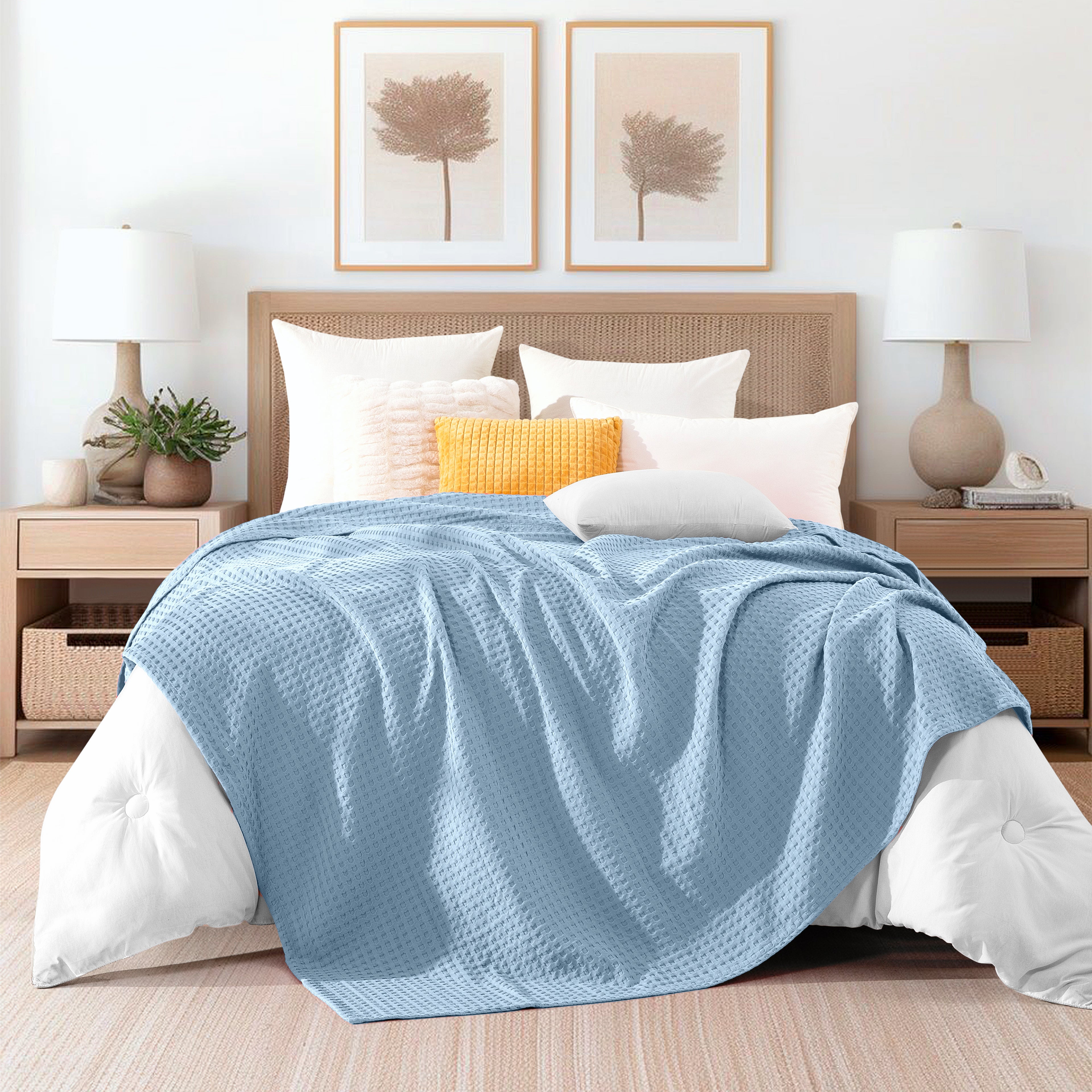 Cotton Waffle Blanket
