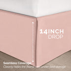 8-Piece Pintuck Pinch Pleated Comforter Set - Includes 4-Piece Sheet Set with Double Sided Storage Pockets