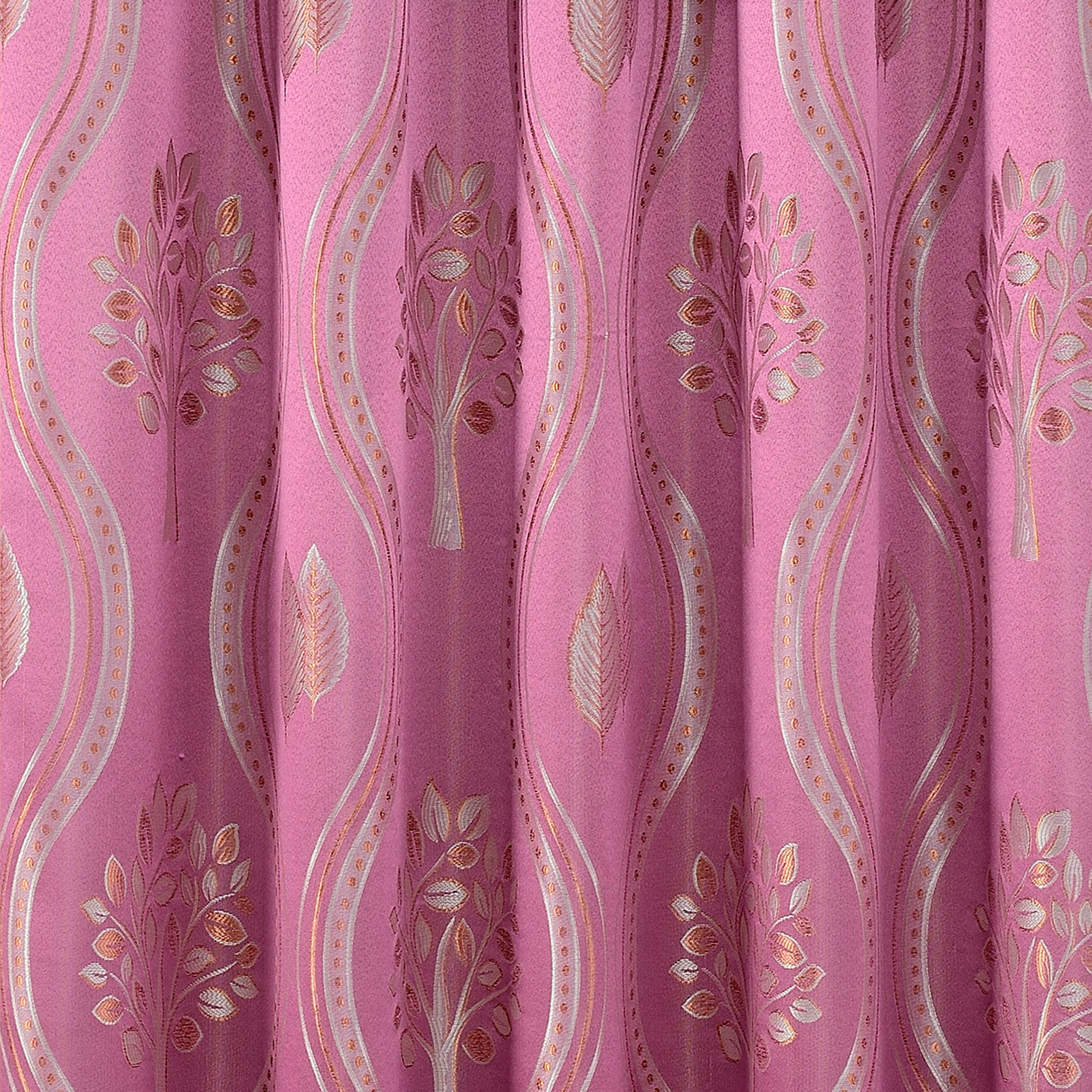 Set of 2 Aurora Curtain Panels- Attached Valance - Rod Pocket- 54" W x 84" L