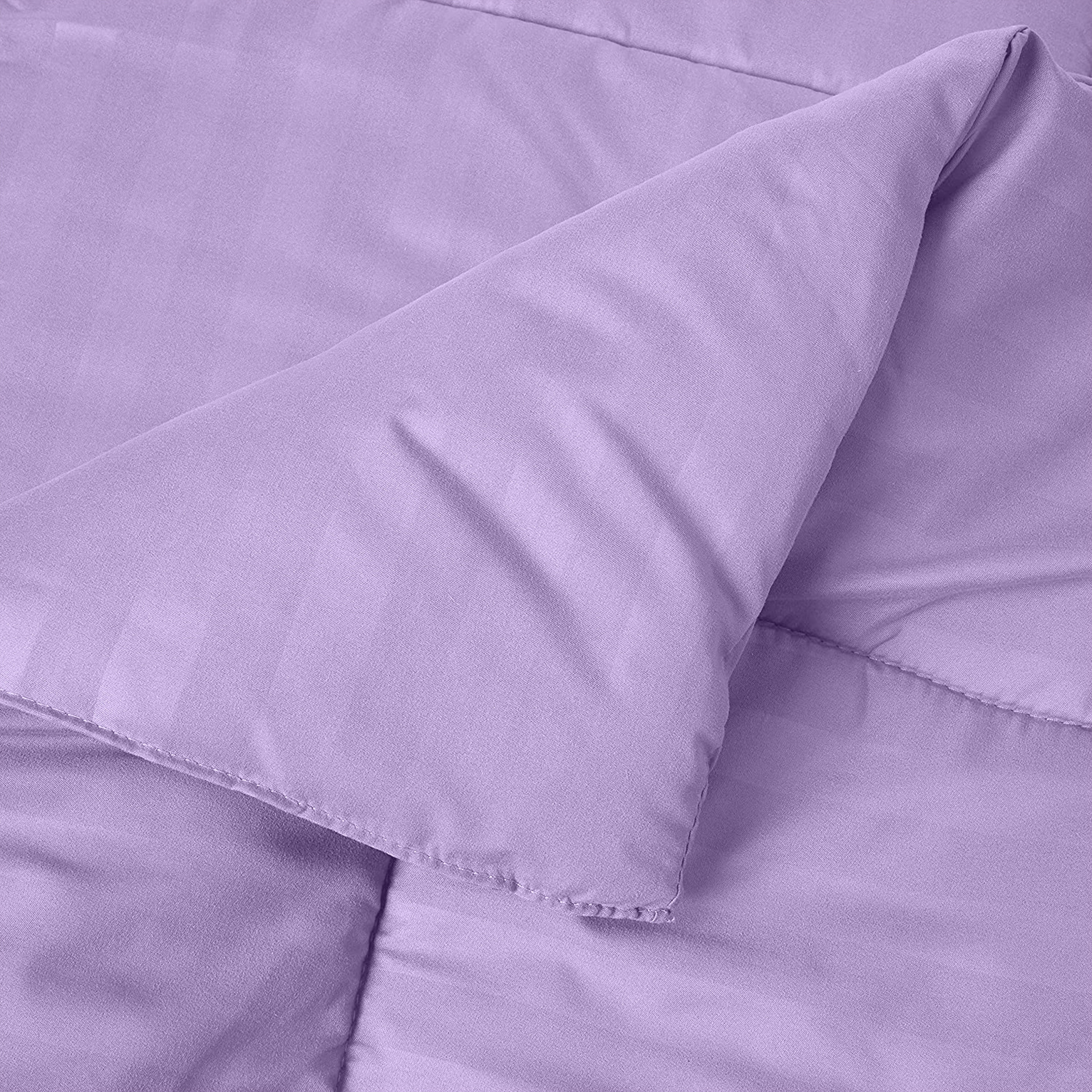 8-Piece Dobby Stripe Comforter Set - Includes 4-Piece Sheet Set with Double Sided Storage Pockets