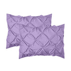 8-Piece Pintuck Pinch Pleated Comforter Set - Includes 4-Piece Sheet Set with Double Sided Storage Pockets
