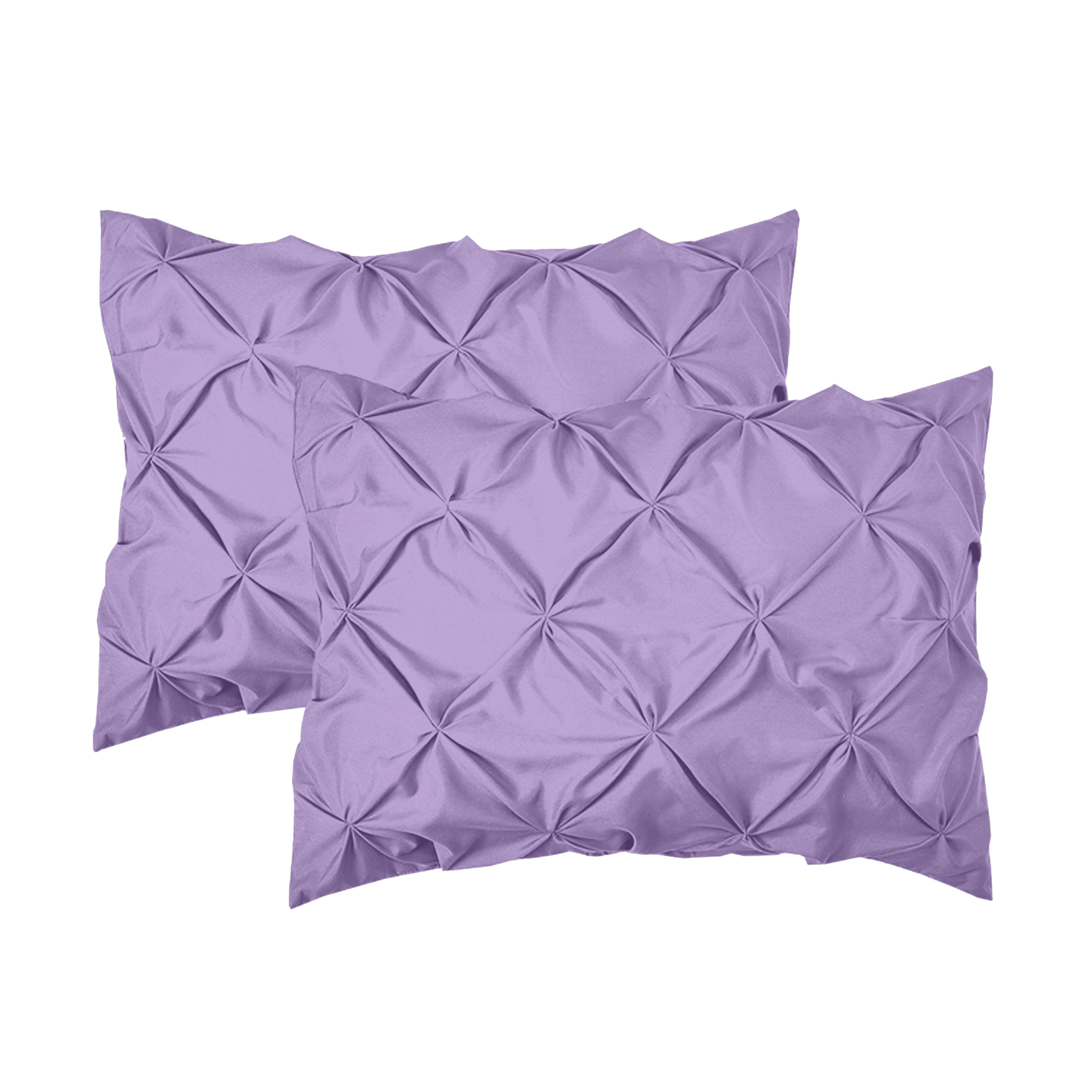 8-Piece Pintuck Pinch Pleated Comforter Set - Includes 4-Piece Sheet Set with Double Sided Storage Pockets