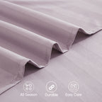 6-Piece Dobby Stripe Printed Bed Sheet Set- Soft as a Hotel Premium Quality