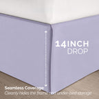 8-Piece Pintuck Pinch Pleated Comforter Set - Includes 4-Piece Sheet Set with Double Sided Storage Pockets