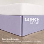 8-Piece Pintuck Pinch Pleated Comforter Set - Includes 4-Piece Sheet Set with Double Sided Storage Pockets