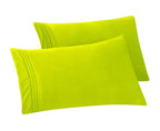 Set of 2 Pillowcases- 3 Line Embroidery
