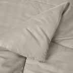 8-Piece Dobby Stripe Comforter Set - Includes 4-Piece Sheet Set with Double Sided Storage Pockets