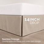 8-Piece Pintuck Pinch Pleated Comforter Set - Includes 4-Piece Sheet Set with Double Sided Storage Pockets