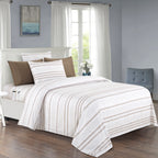 6-Piece Floral and Stripe Pattern Sheet Set - Soft as a Hotel Premium Quality Bedding