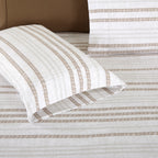 6-Piece Floral and Stripe Pattern Sheet Set - Soft as a Hotel Premium Quality Bedding