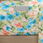 6-Piece Floral and Stripe Pattern Sheet Set - Soft as a Hotel Premium Quality Bedding