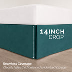 8-Piece Pintuck Pinch Pleated Comforter Set - Includes 4-Piece Sheet Set with Double Sided Storage Pockets