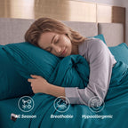 Extra deep 18-24 Inch Pocket 3 Line Embroidery, 6-Piece Sheet Set, Moody Shades