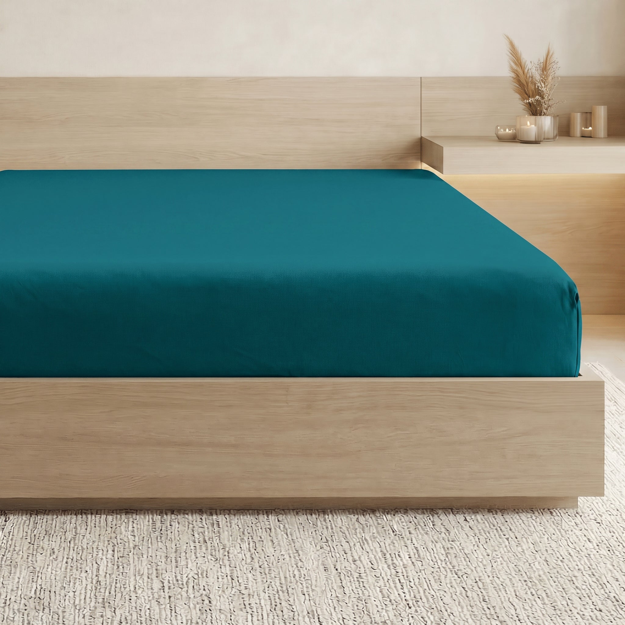 Essential 1 Piece Solid Fitted Sheet - All Around Elastic