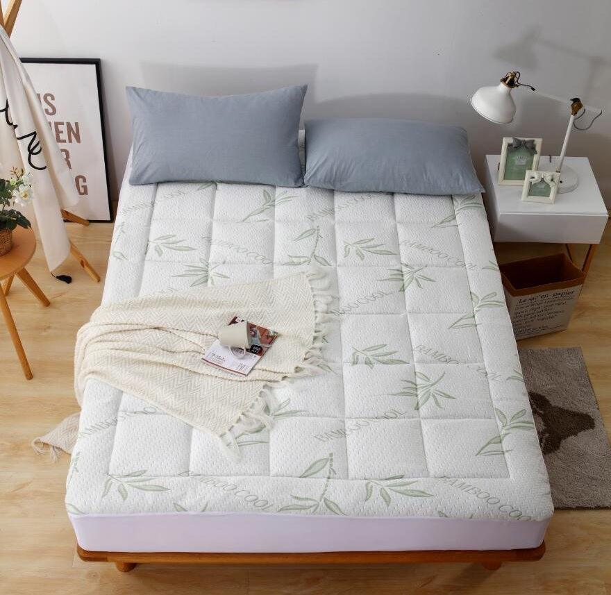 Rayon Derived from Bamboo Mattress Pad, Fits Mattresses up to 16"