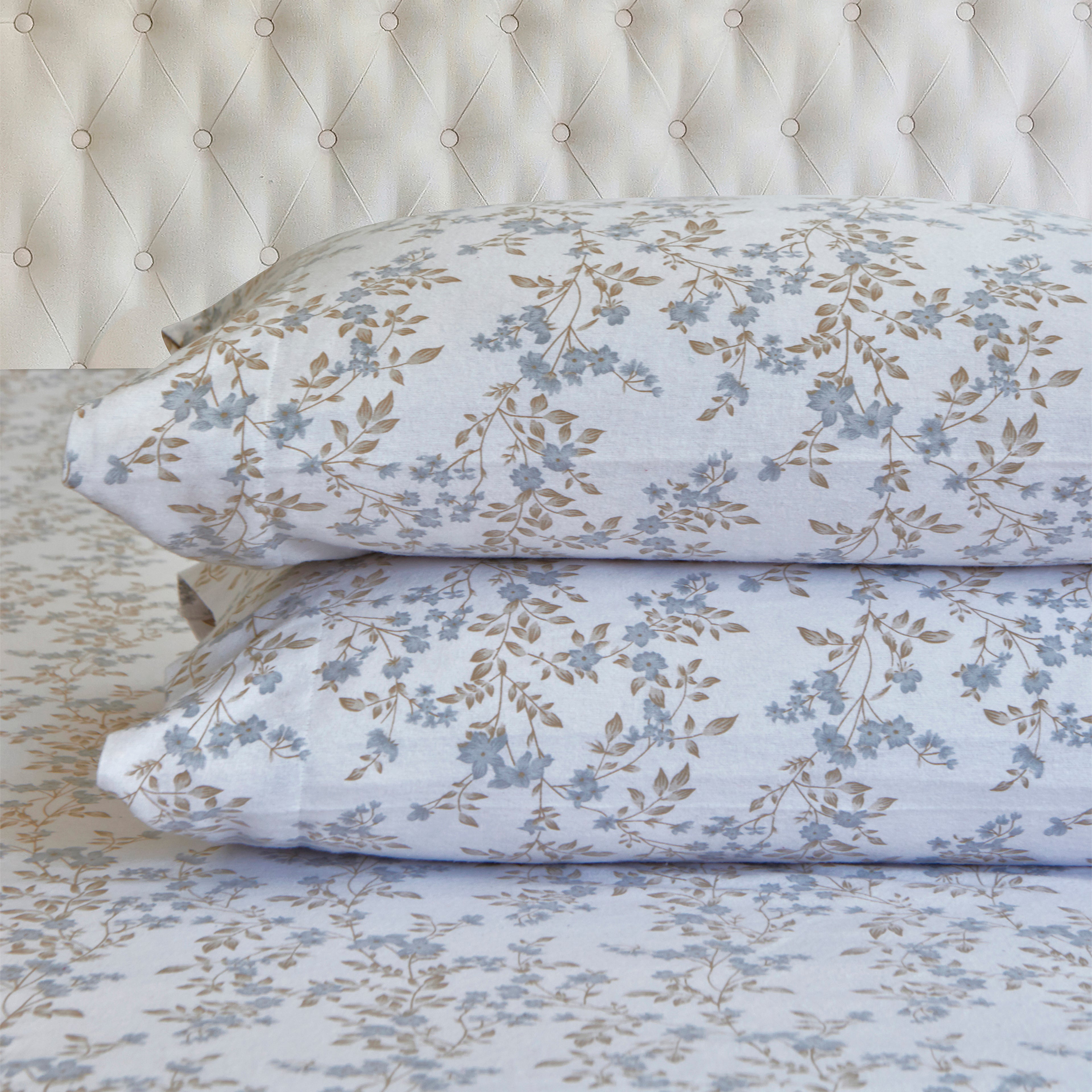 4-Piece Holiday Cotton Flannel Sheet Set - 100% Turkish Cotton