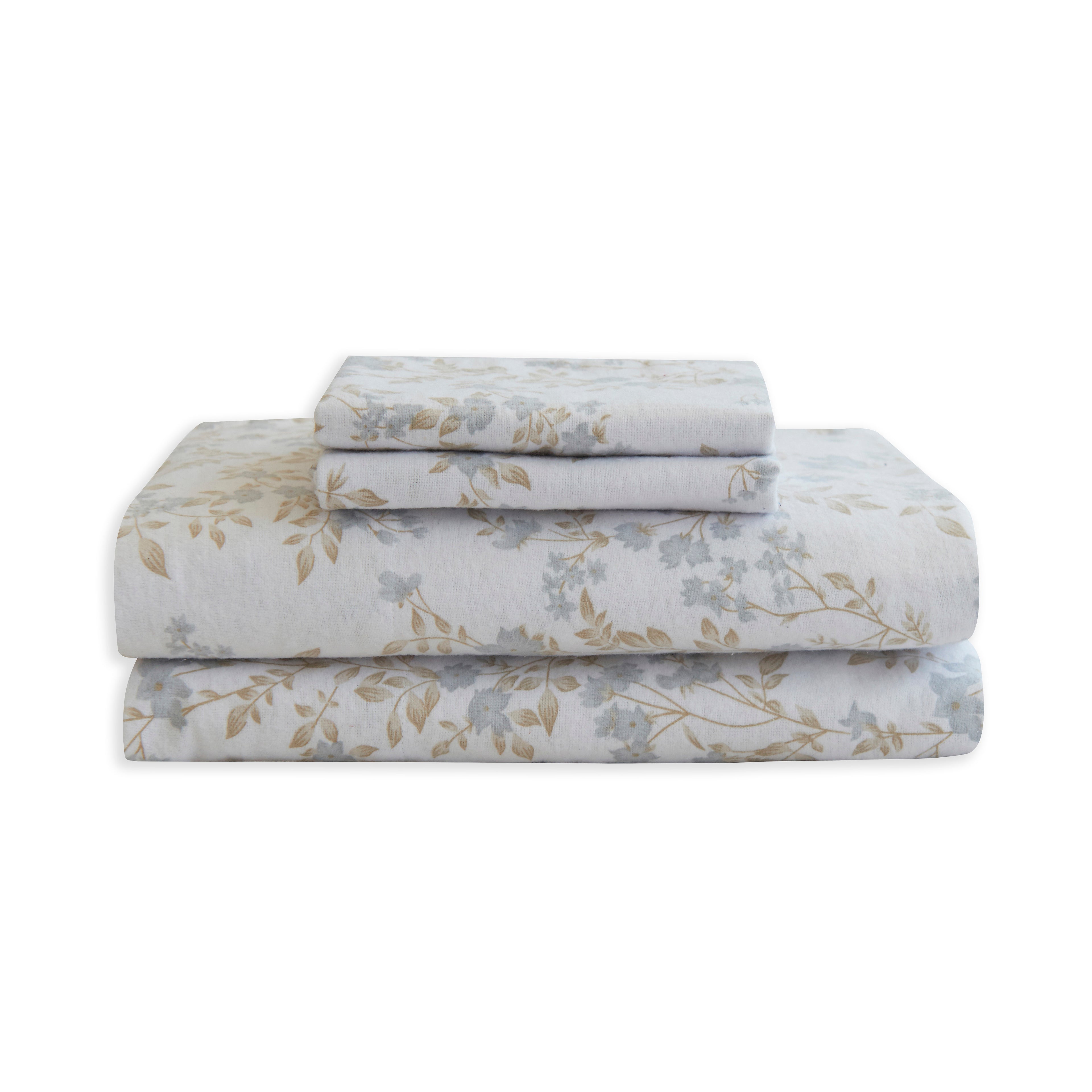 4-Piece Holiday Cotton Flannel Sheet Set - 100% Turkish Cotton